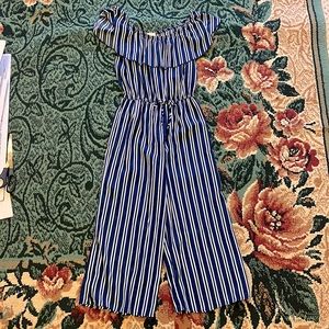 Girls Striped Romper Size 10